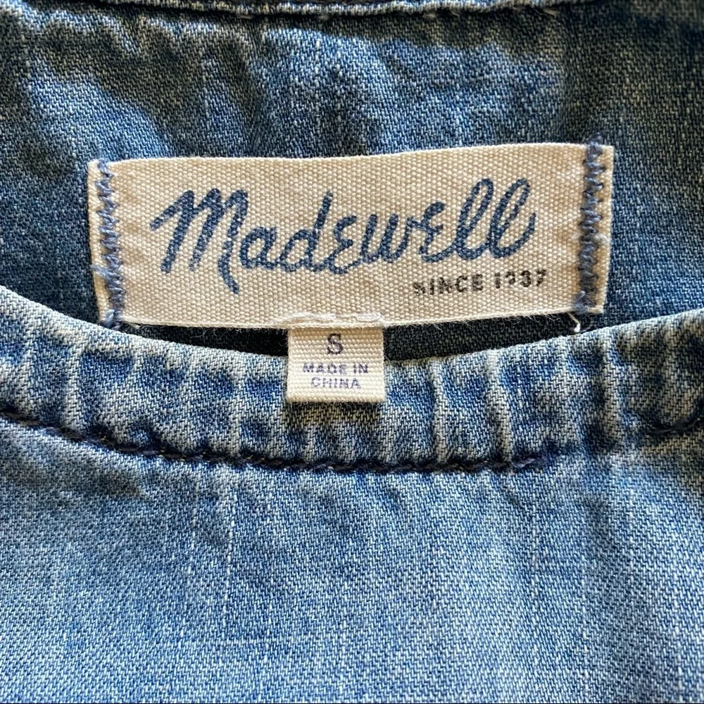 Madewell Denim Tunic Top. Size S - Picture 7 of 11